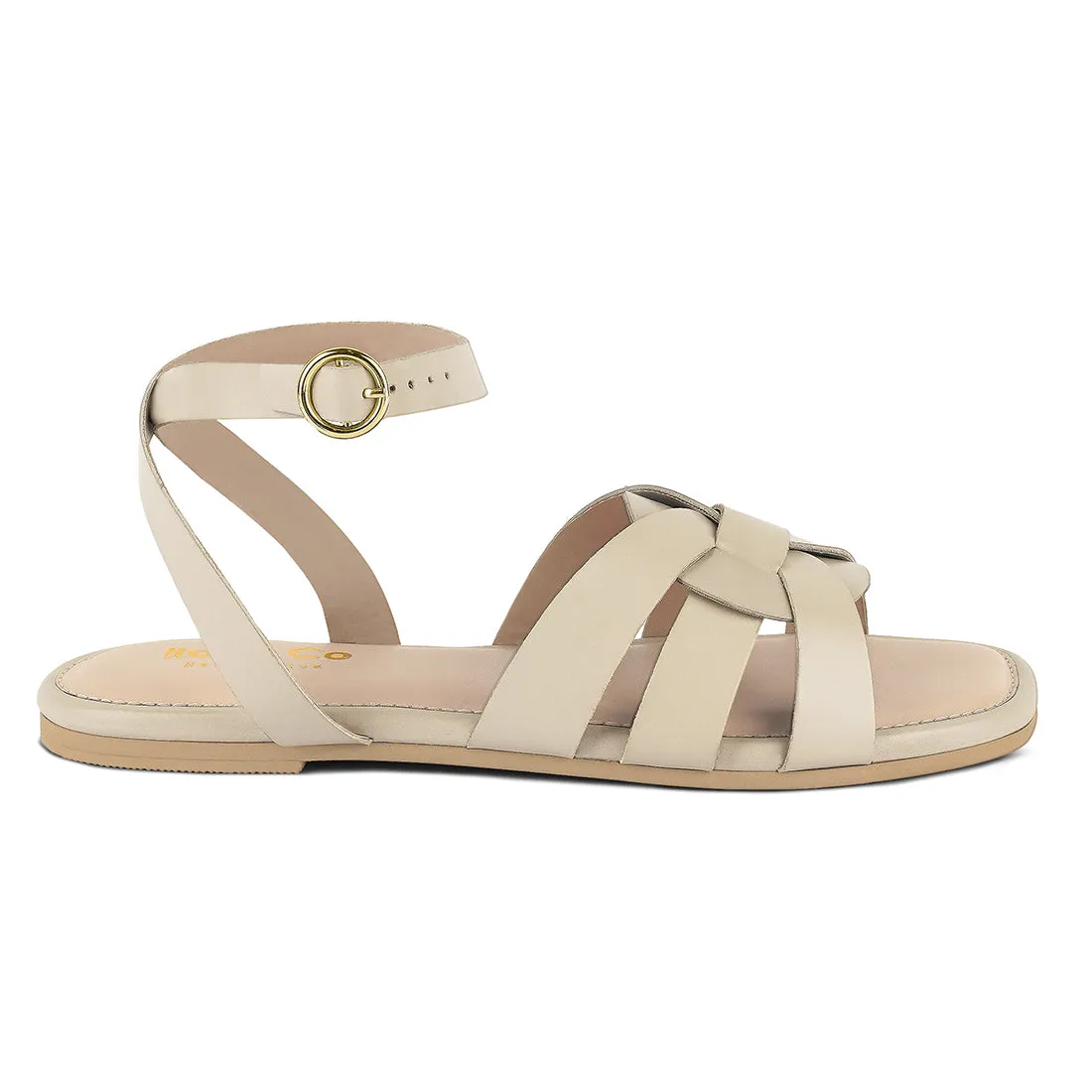 ASHTON Flat Ankle Strap Sandals