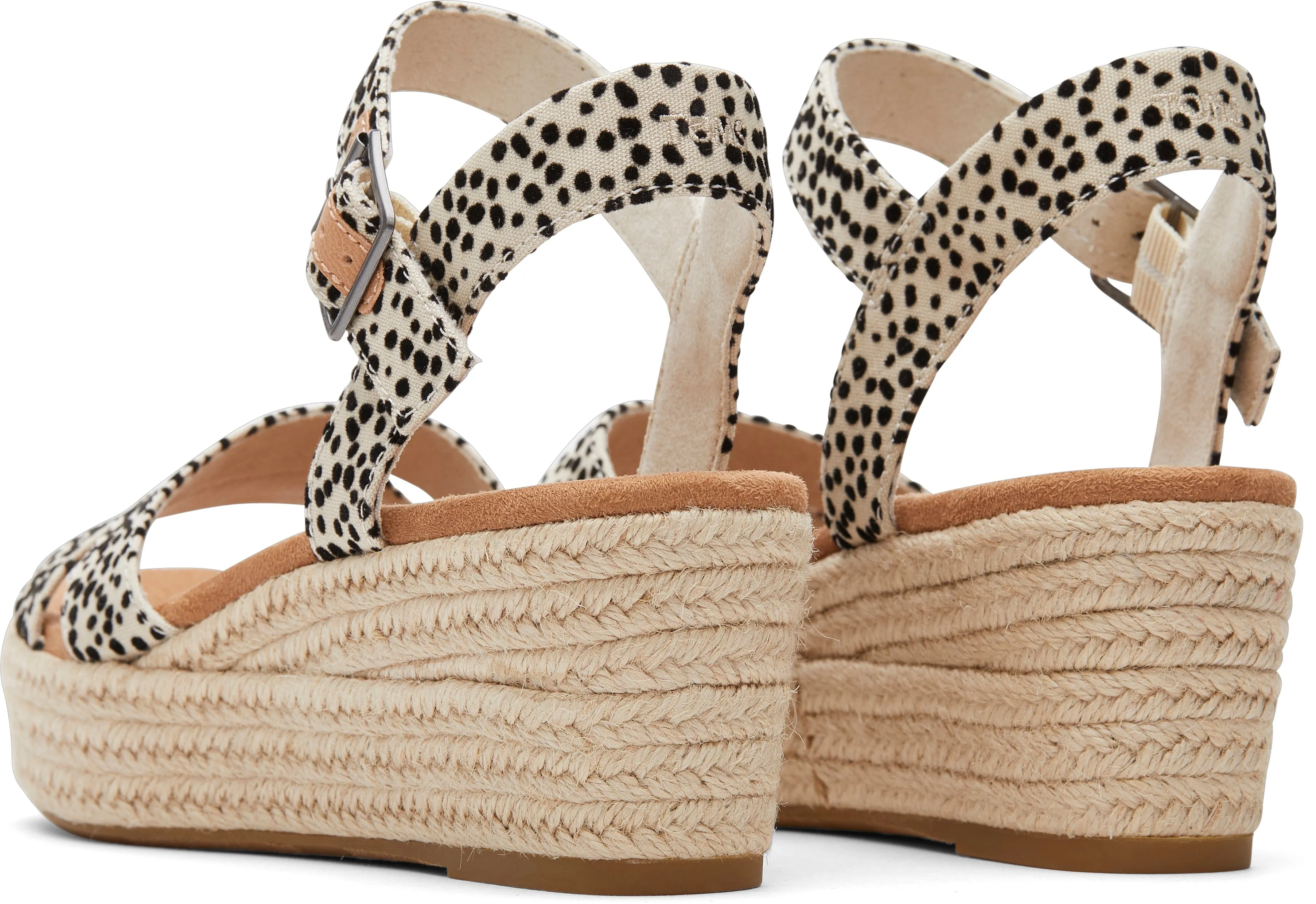 Audrey Espadrille Sandal - Fog Flocked Mini Cheetah