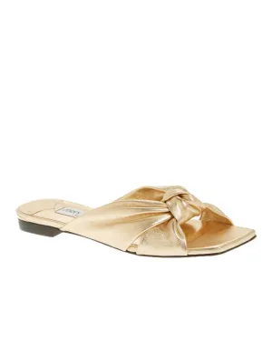 Avenue Flat Sandal in Golden