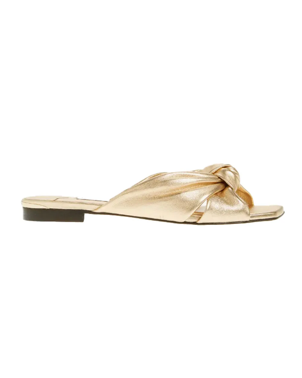 Avenue Flat Sandal in Golden