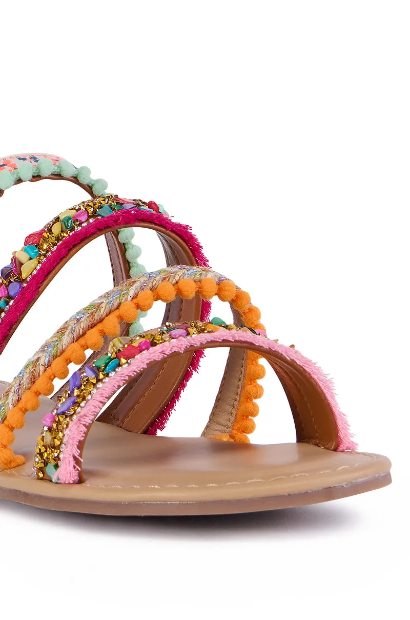 AZALEA WANG LUCENA MULTI EMBELLISHED SANDAL