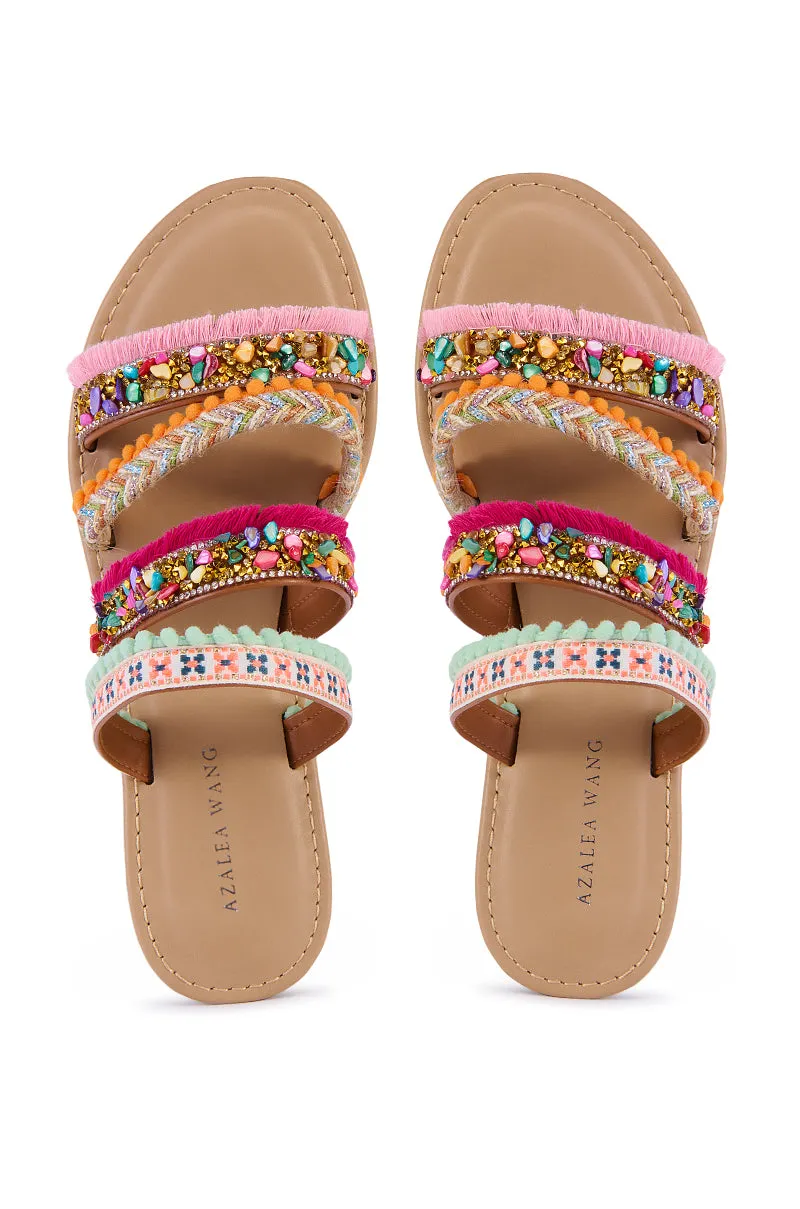 AZALEA WANG LUCENA MULTI EMBELLISHED SANDAL