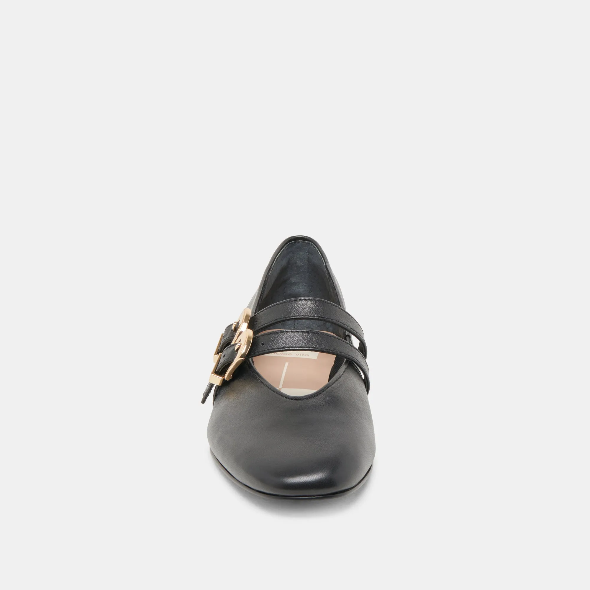 BAYLEE BALLET FLATS BLACK LEATHER