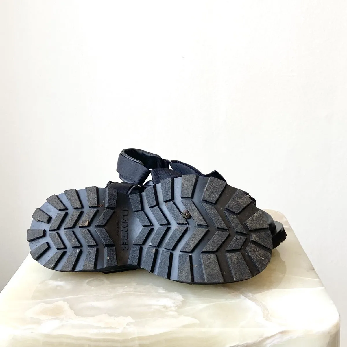 Black chunky sandals RRP £710