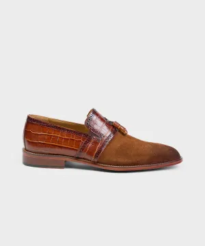 Brown Sude Loafers