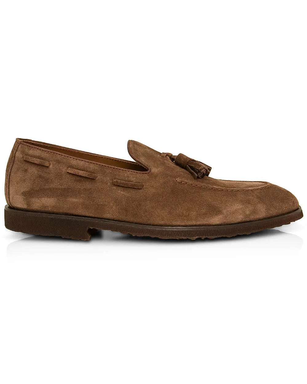 Brown Suede Tassel Loafer