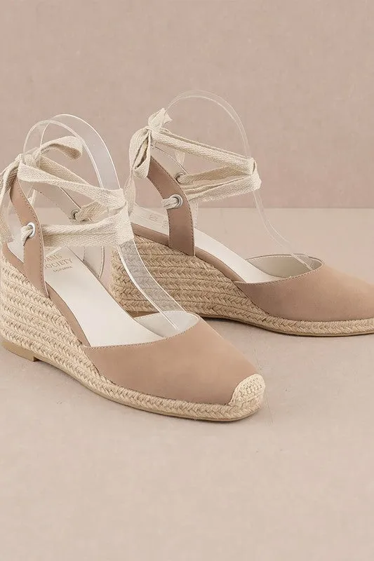 D-ALONDRA-ESPADRILLE, LACE UP, WEDGE