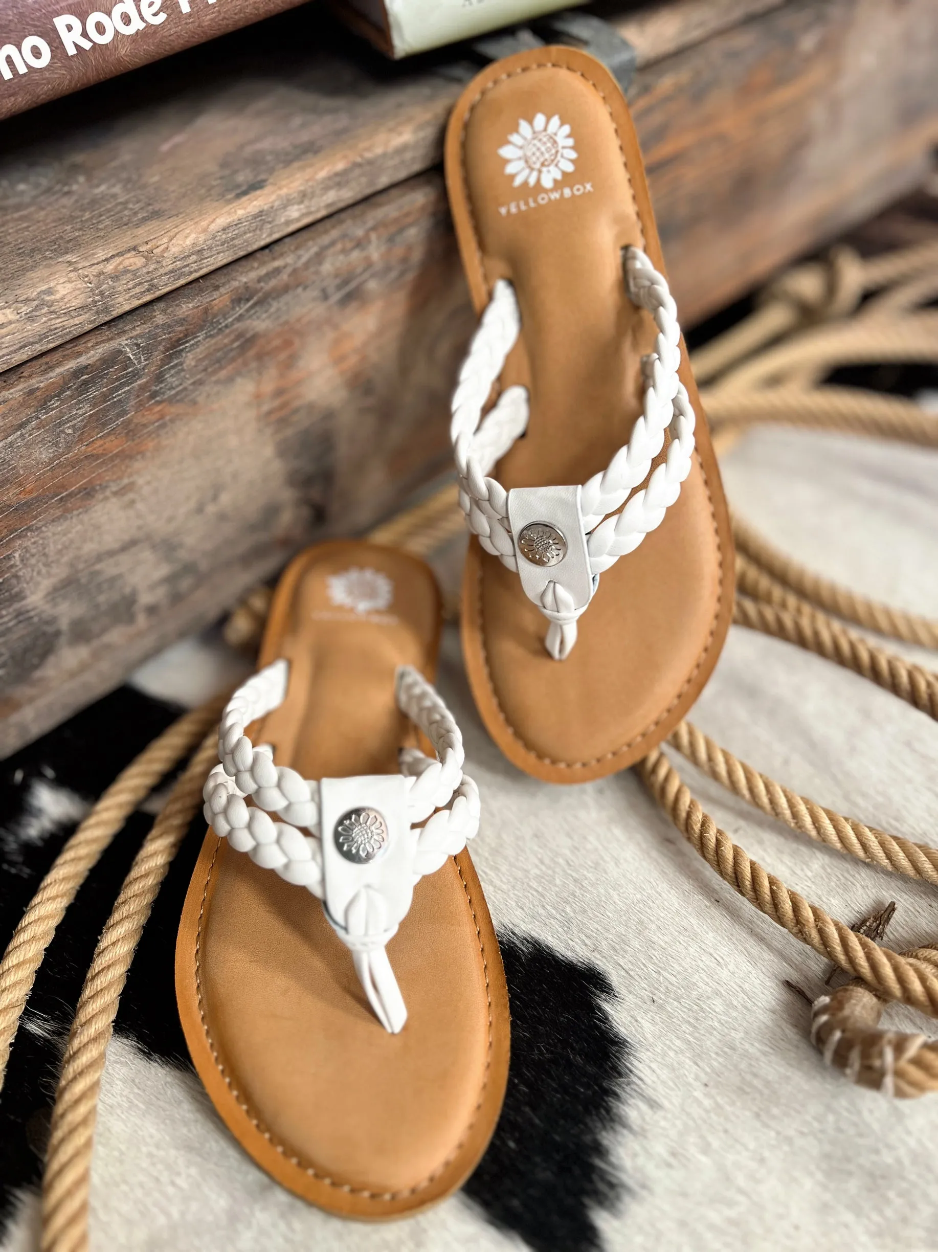 Devina White Strappy Sandals*