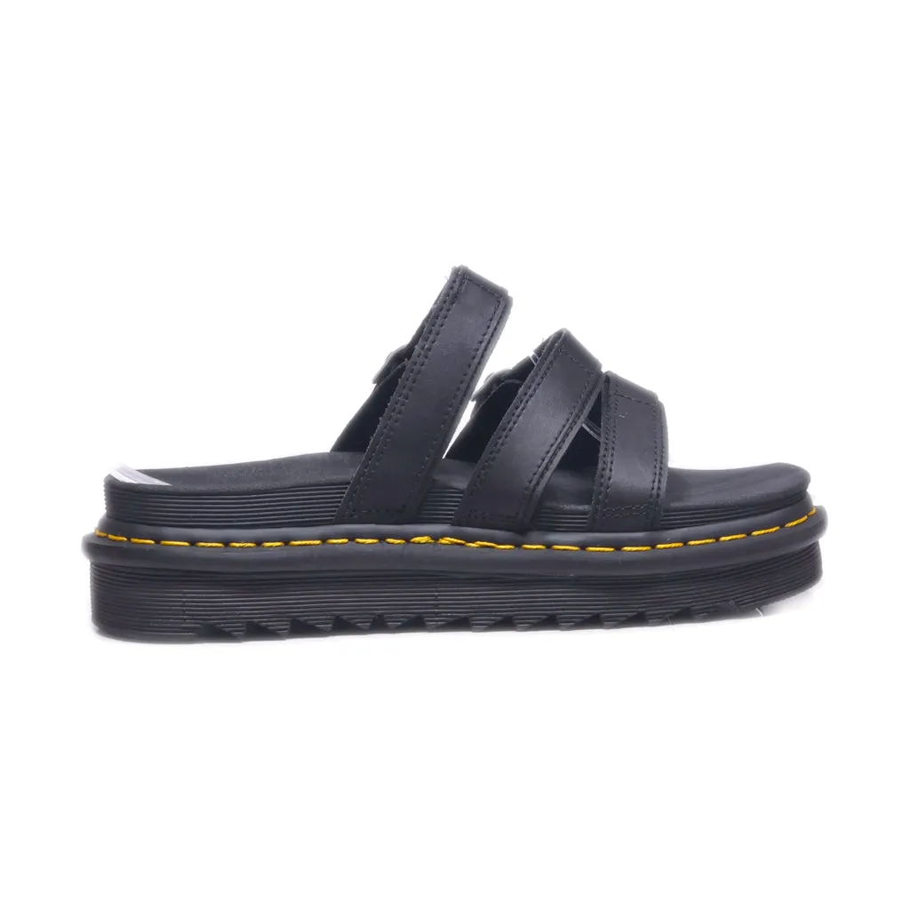 Dr. Martens Blaire Platform Sandals Leather Black Colour For Women