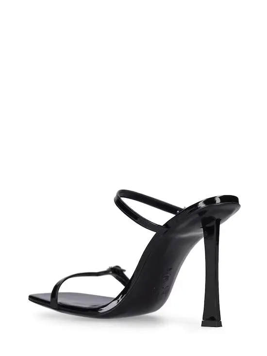 Flick Black Patent Leather Heel