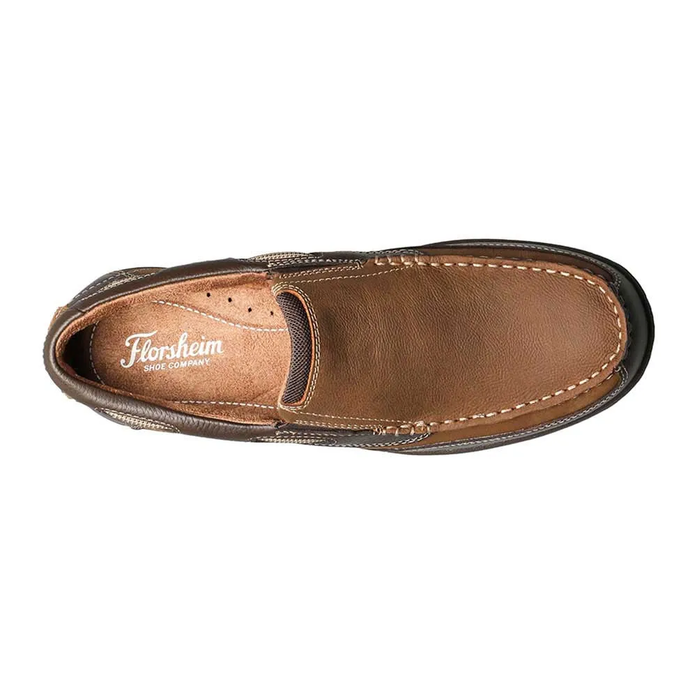 FLORSHEIM Men's Lakeside Stone Moc Toe Slip On