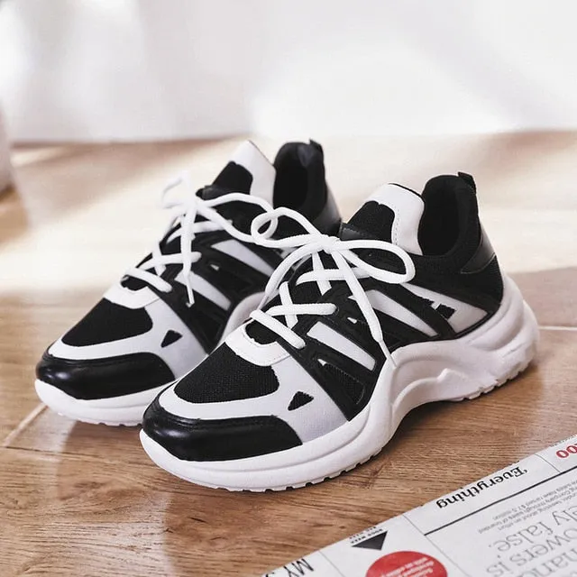 Fujin Sneakers Women 2019 Breathable Mesh Casual Shoes