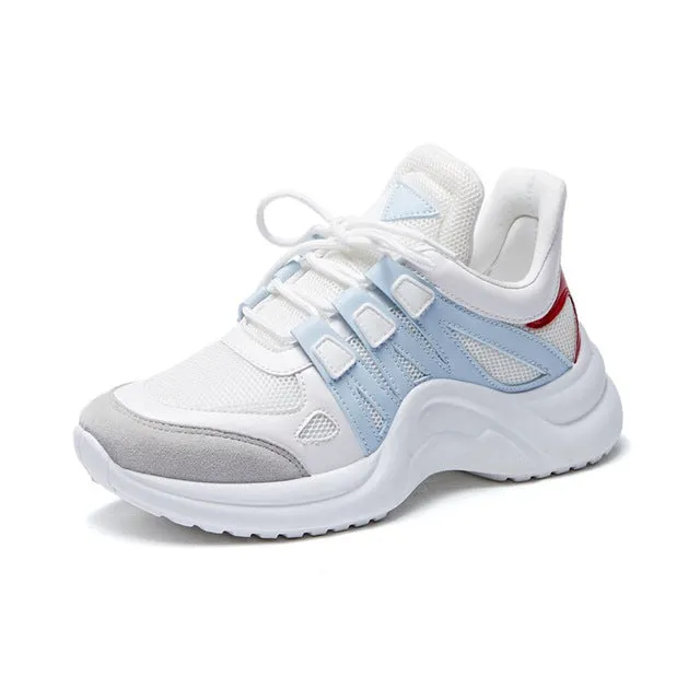 Fujin Sneakers Women 2019 Breathable Mesh Casual Shoes