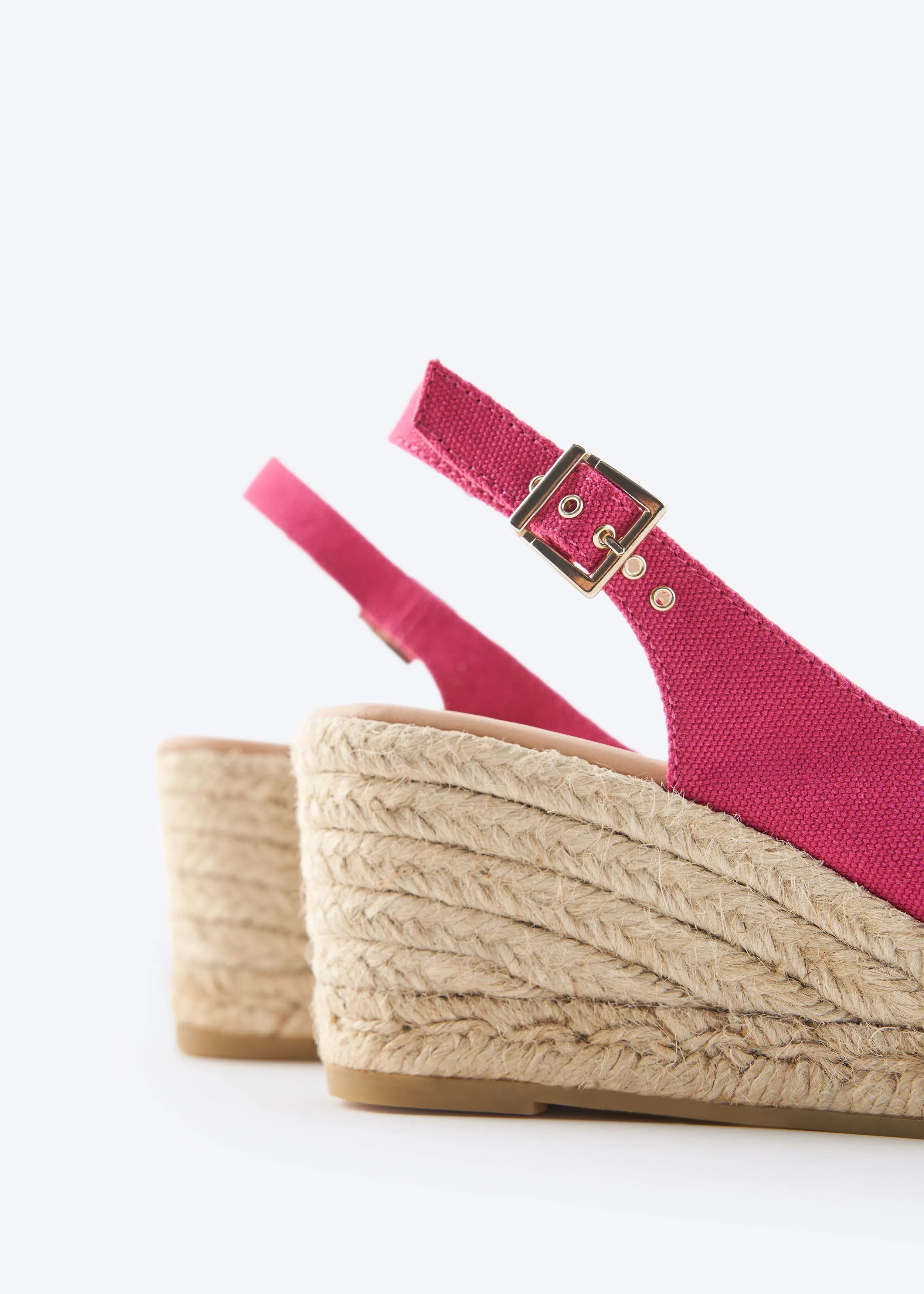 Gavina Limited Edition Canvas Espadrille Sandal Wedges