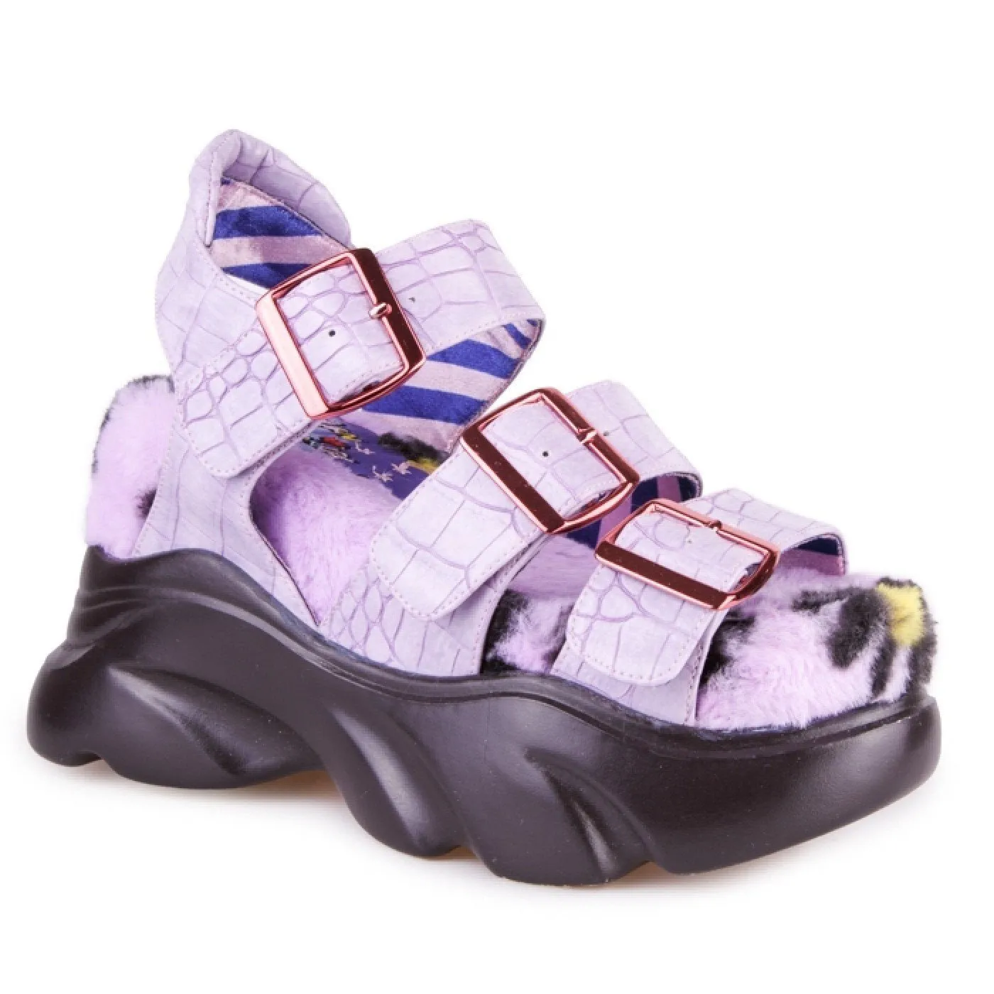 Irregular Choice Womens Oh Snap Sandal - Purple