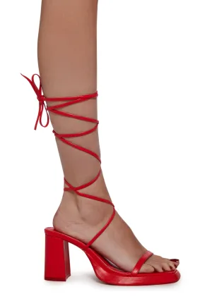 Jaipur Block Heels- Red