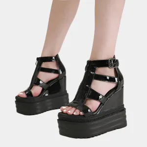 Joskaa 2024 New Platform Chunky Heels Sandals