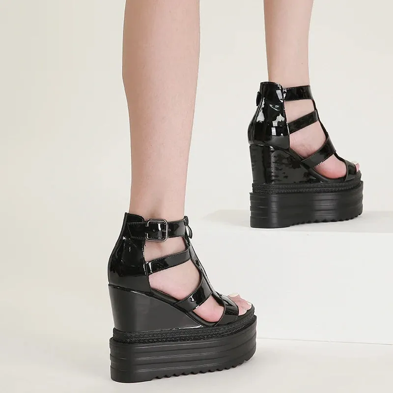 Joskaa 2024 New Platform Chunky Heels Sandals