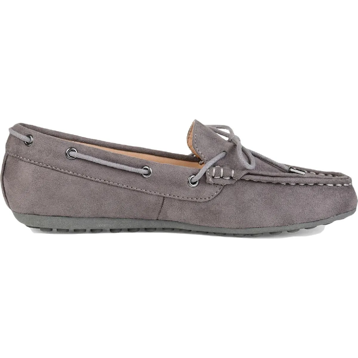 Journee Collection Womens Thatch Suede Slip On Loafers