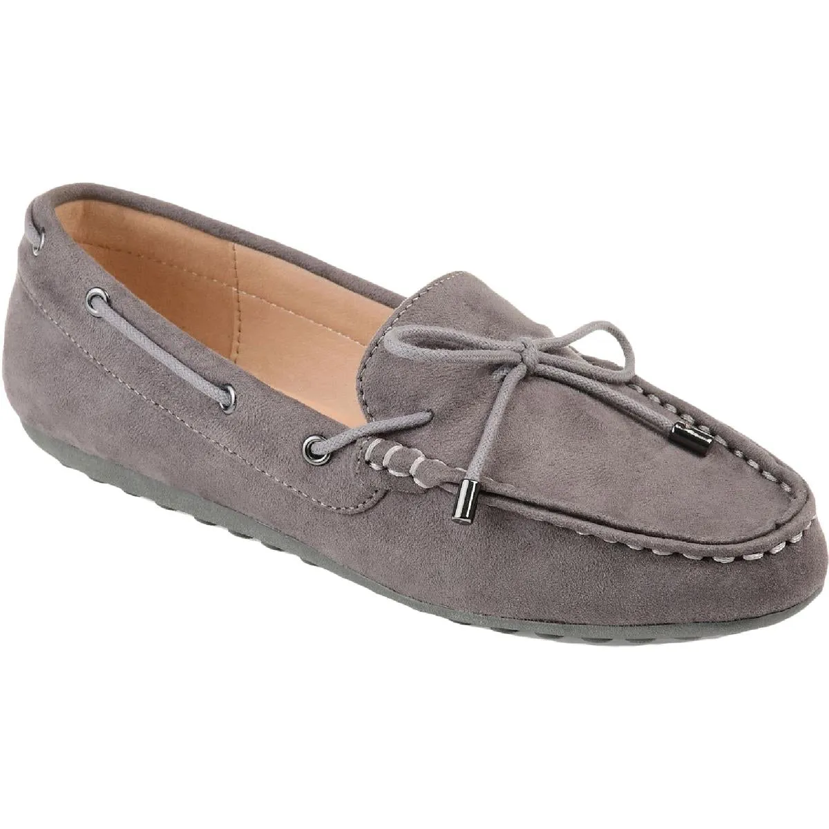 Journee Collection Womens Thatch Suede Slip On Loafers