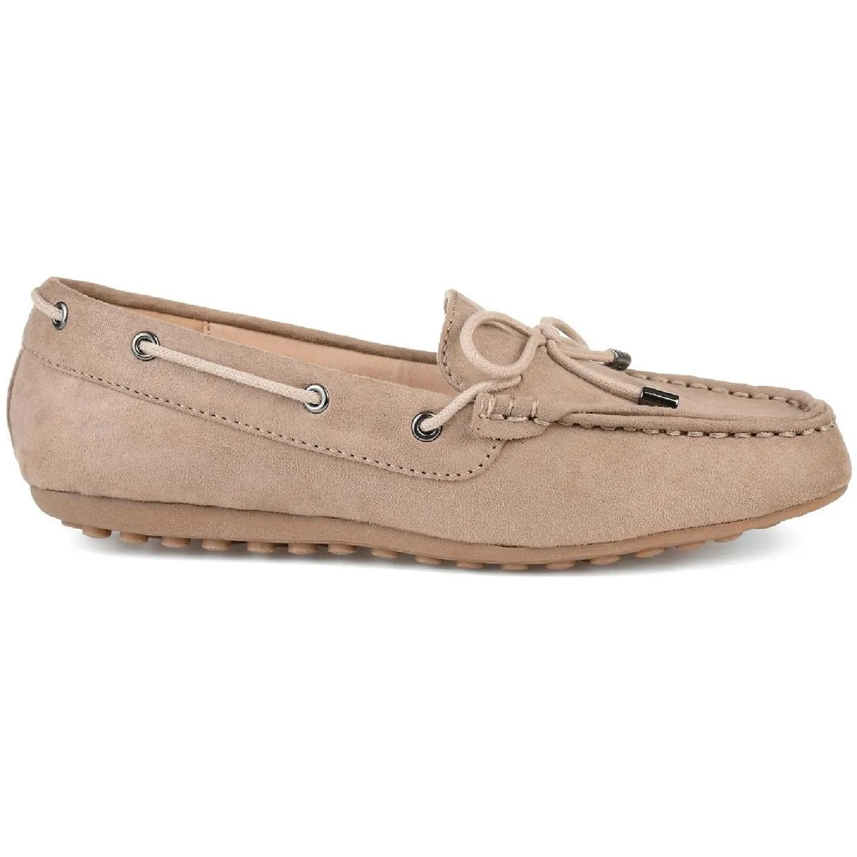 Journee Collection Womens Thatch Suede Slip On Loafers