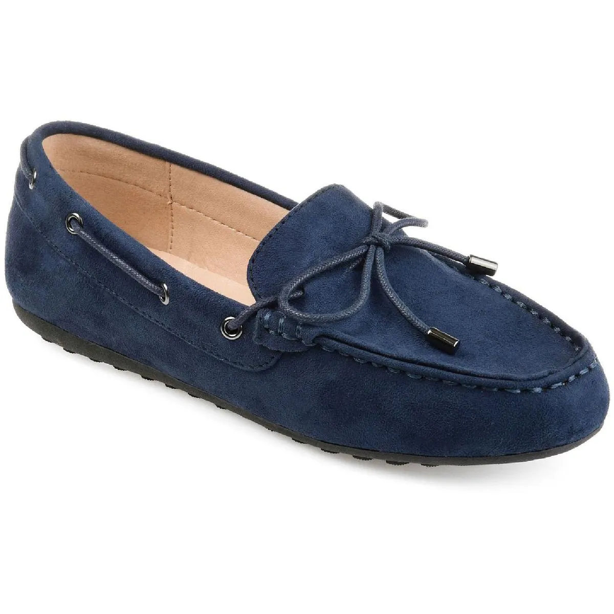 Journee Collection Womens Thatch Suede Slip On Loafers