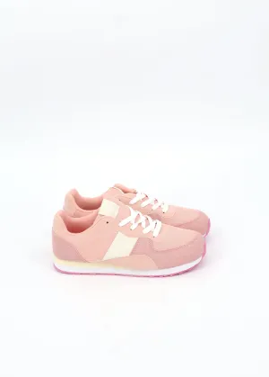 Kids Girl's Textured Sneakers,Light Pink