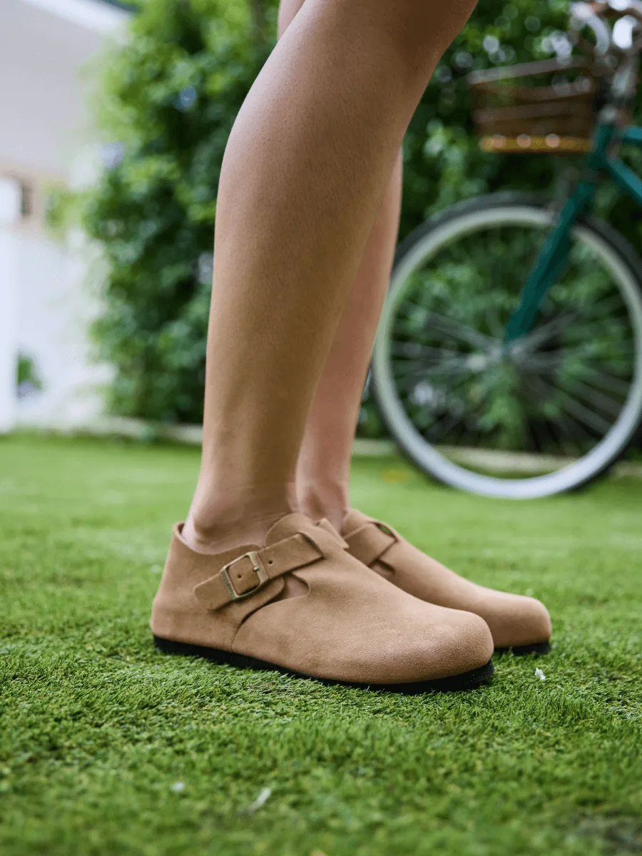 MAIBULUN | Seashore Suede Clog Loafer - Tan