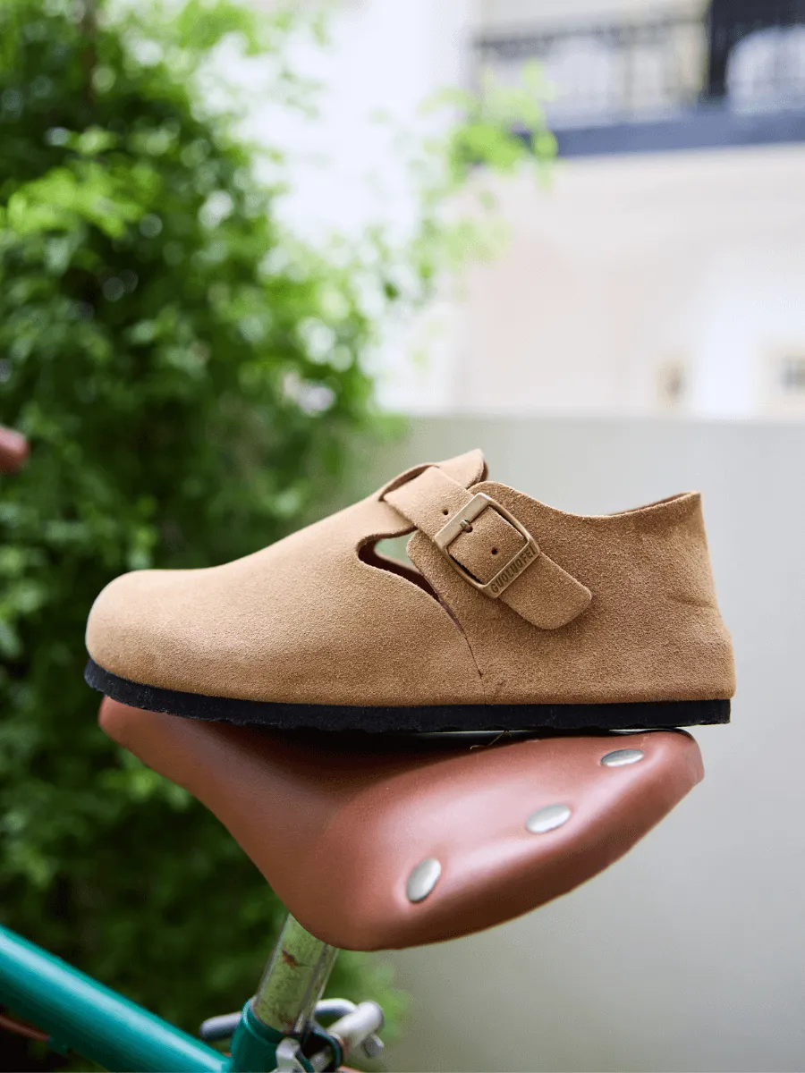 MAIBULUN | Seashore Suede Clog Loafer - Tan