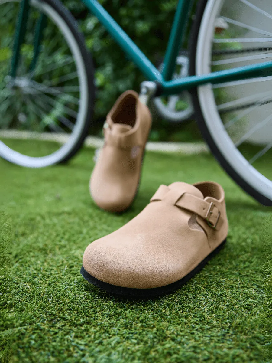 MAIBULUN | Seashore Suede Clog Loafer - Tan