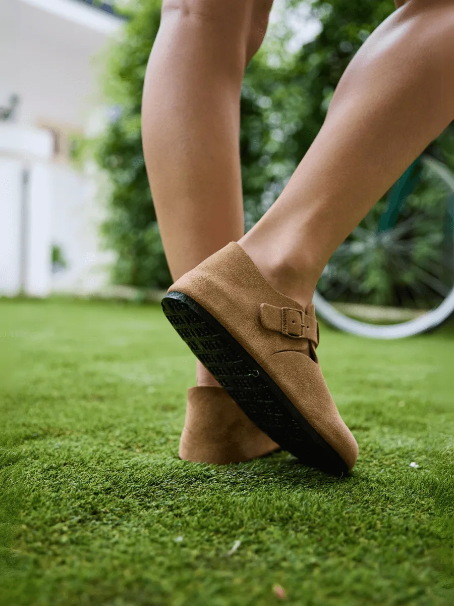 MAIBULUN | Seashore Suede Clog Loafer - Tan