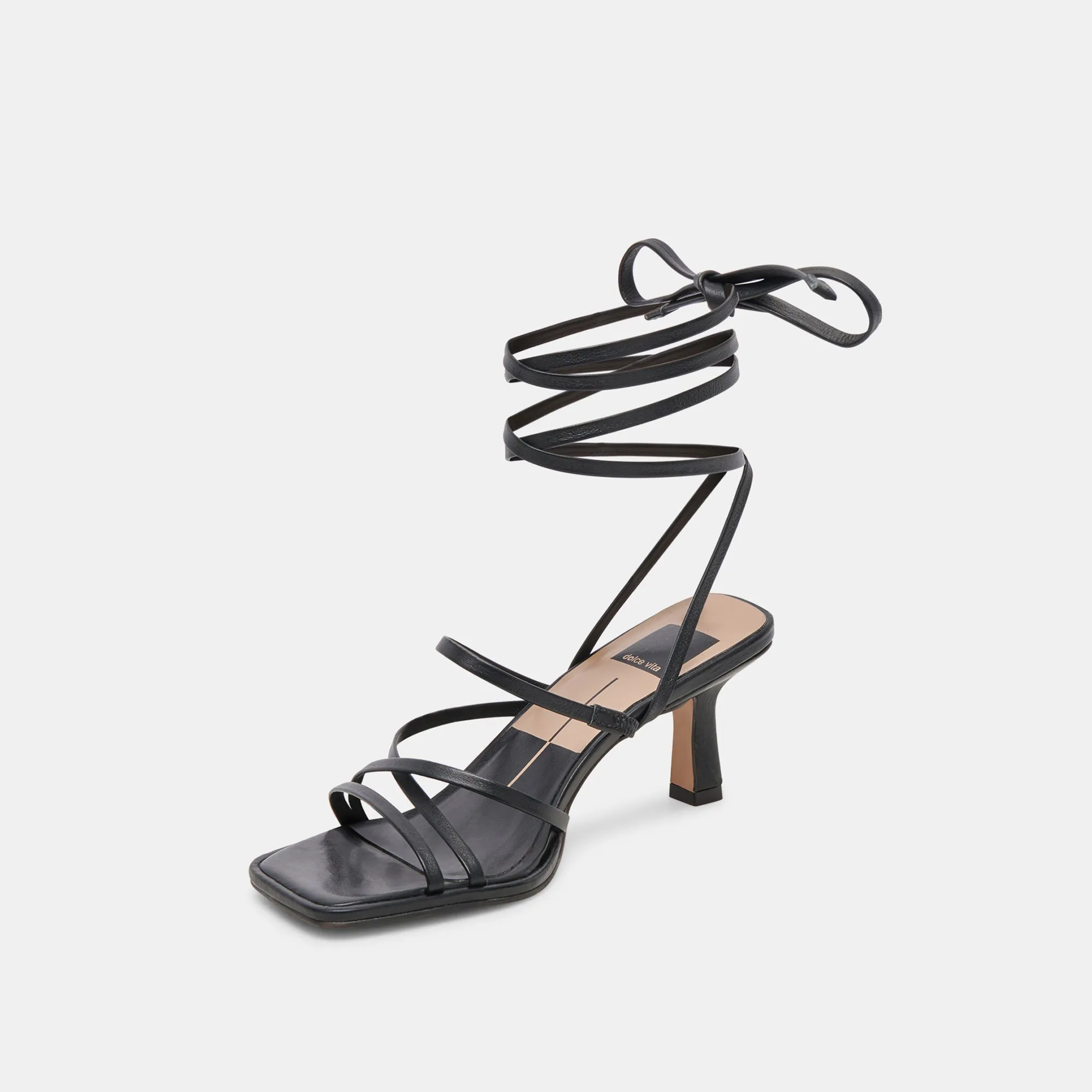 MALABO HEELS BLACK LEATHER