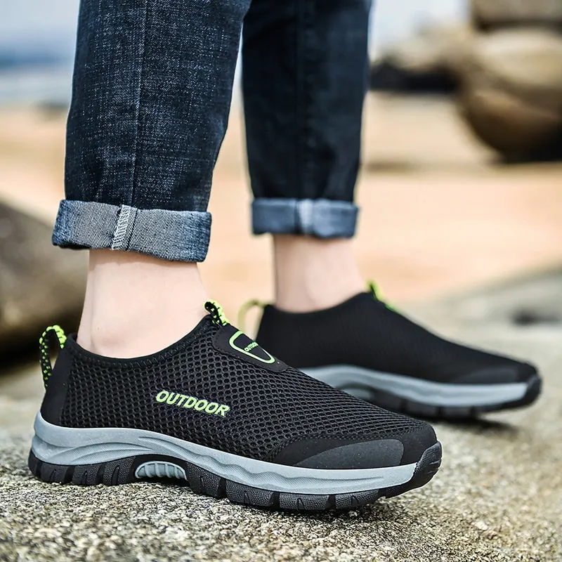 Mesh Casual Men's Shoes. Summer, Outdoor, Water Trainers , Non-slip, Climbing, Hiking Shoes Breathable