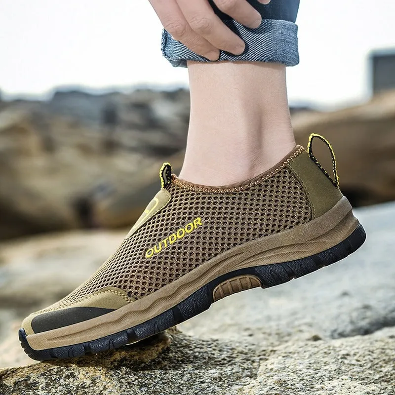 Mesh Casual Men's Shoes. Summer, Outdoor, Water Trainers , Non-slip, Climbing, Hiking Shoes Breathable