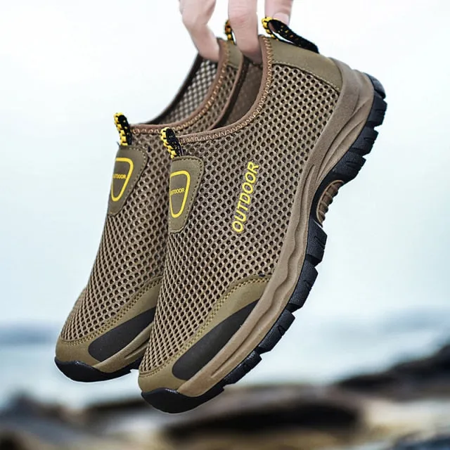 Mesh Casual Men's Shoes. Summer, Outdoor, Water Trainers , Non-slip, Climbing, Hiking Shoes Breathable