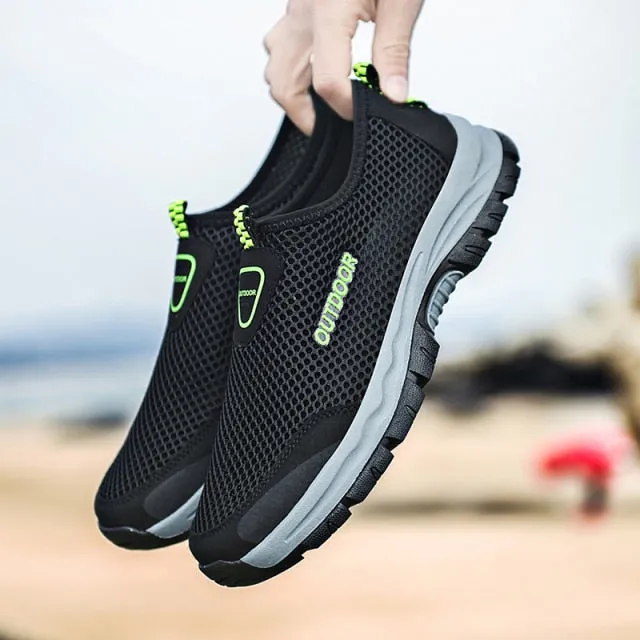 Mesh Casual Men's Shoes. Summer, Outdoor, Water Trainers , Non-slip, Climbing, Hiking Shoes Breathable