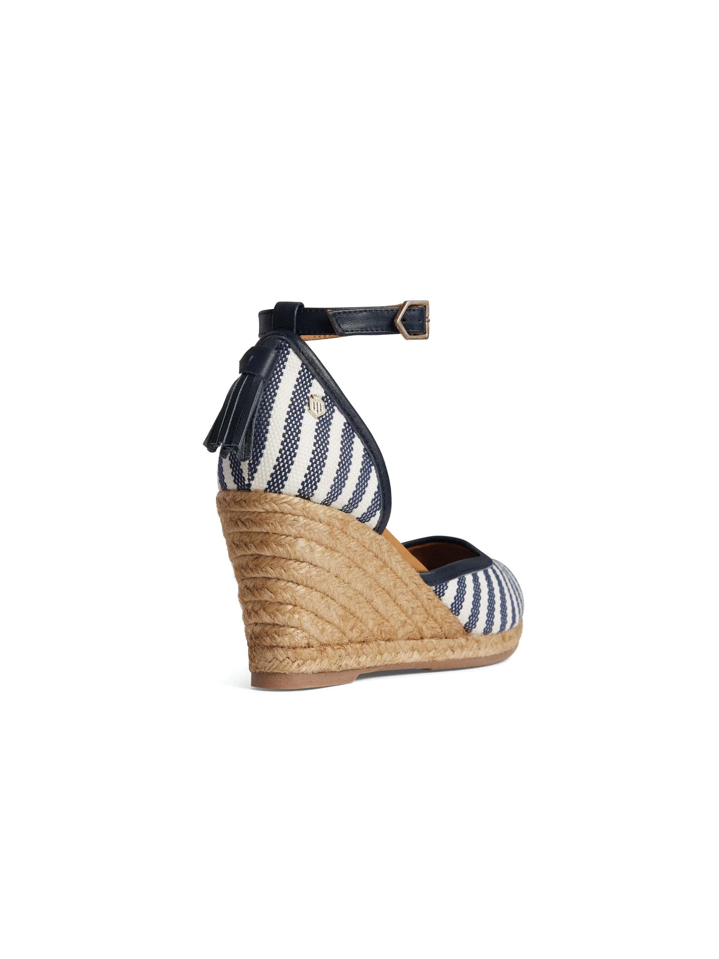 Monaco Wedge - Navy Stripe