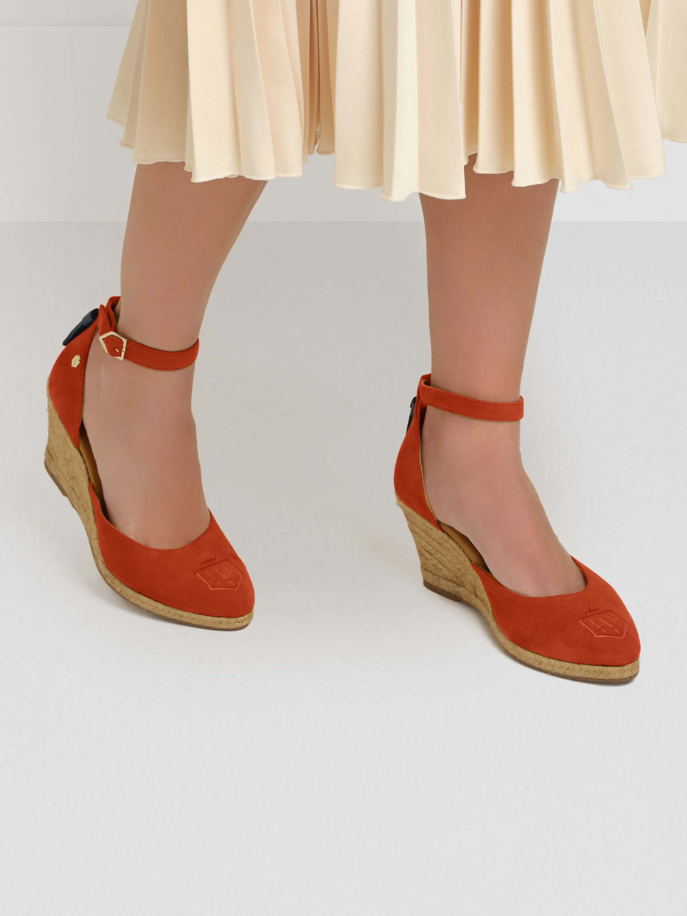 Monaco Wedge - Sunset Orange