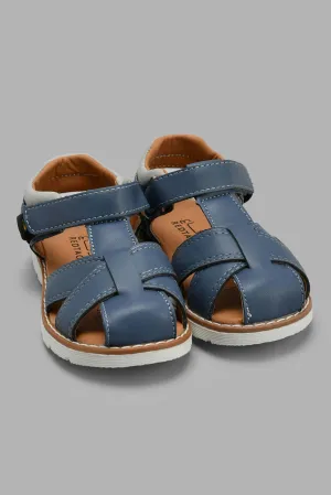 Navy Strappy Comfort Sandal