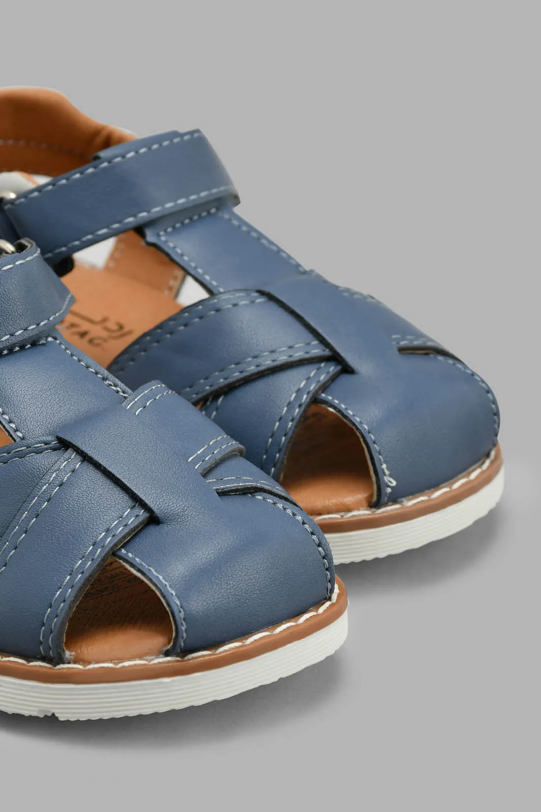 Navy Strappy Comfort Sandal