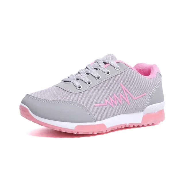 New Sneakers Women's Sports | 2022 Spring Fashion Lace-Up Casual Running Shoes | Vibrant Mixed Colors