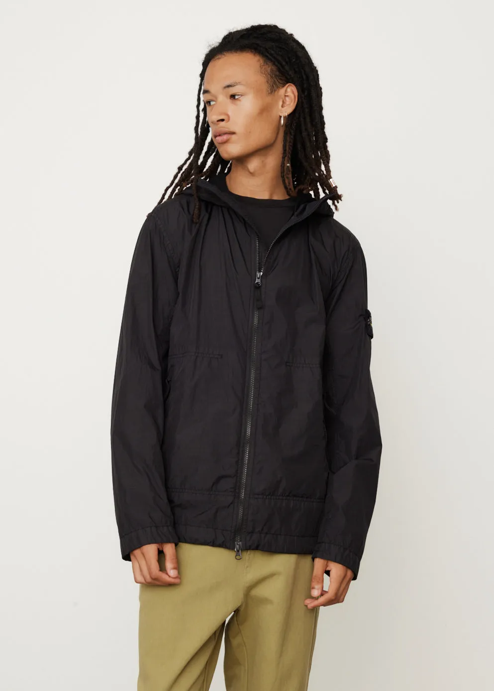 Nylon Light Hooded Jacket