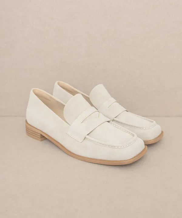 OASIS SOCIETY June - Square Toe Penny Loafers