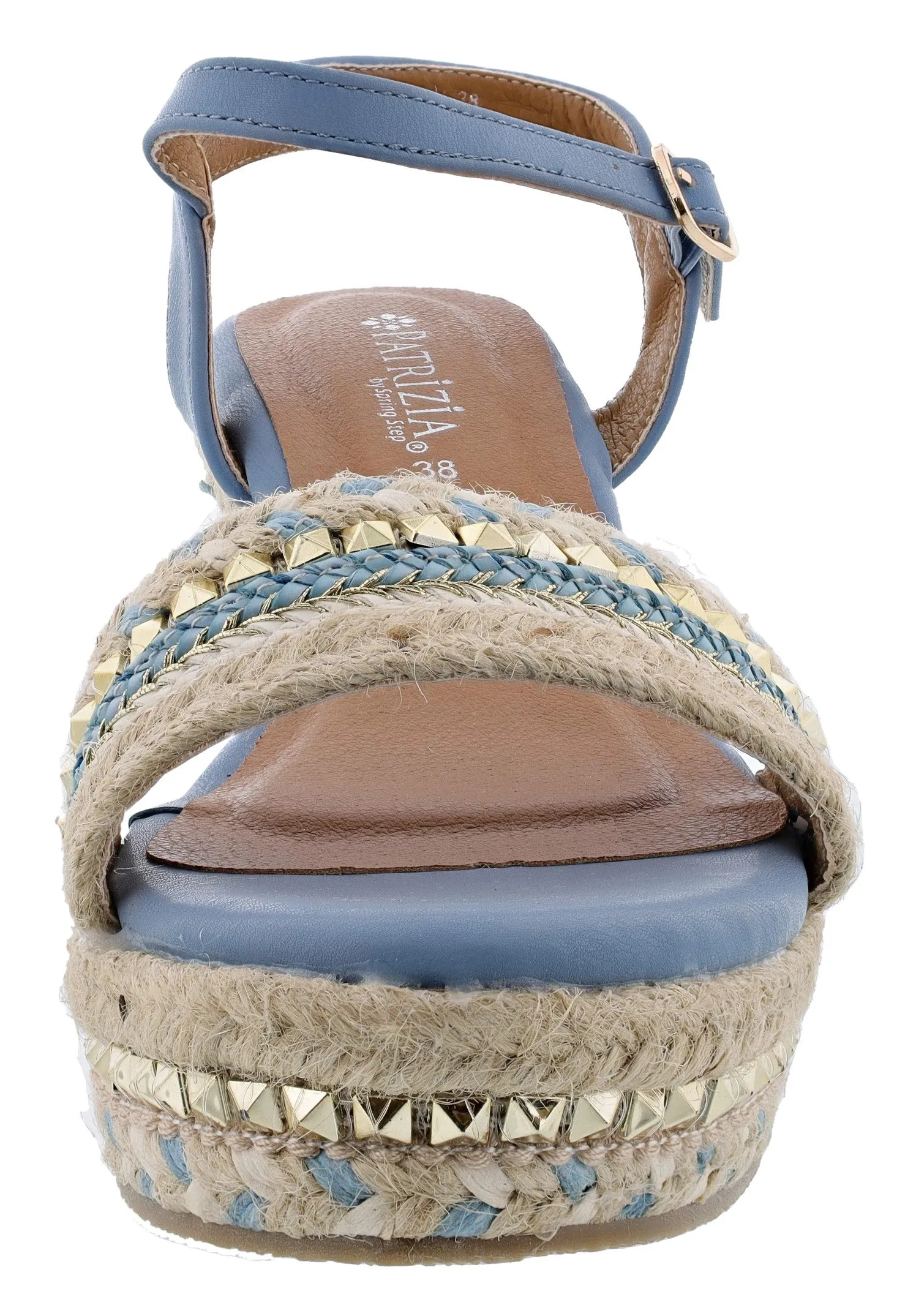 Patrizia Tisch Woven Wedge Sandals by Spring Step