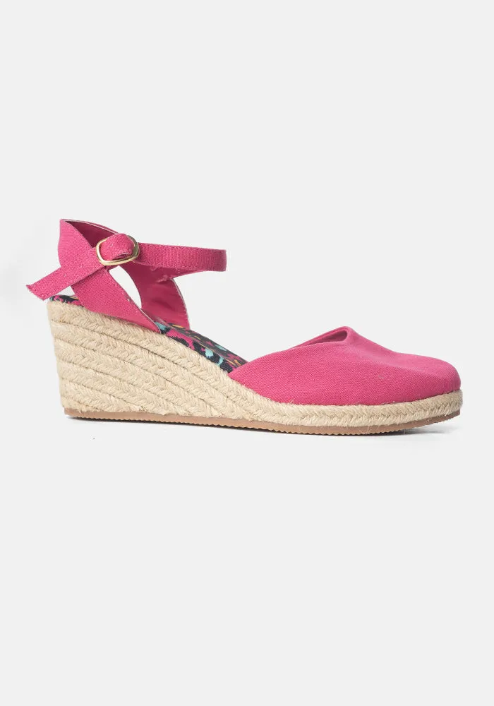 Pink Espadrille Wedges 23