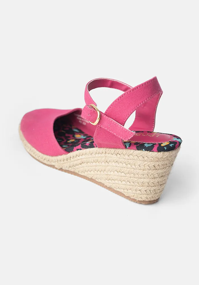 Pink Espadrille Wedges 23