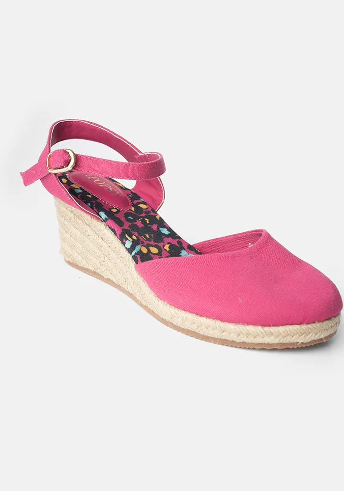 Pink Espadrille Wedges 23