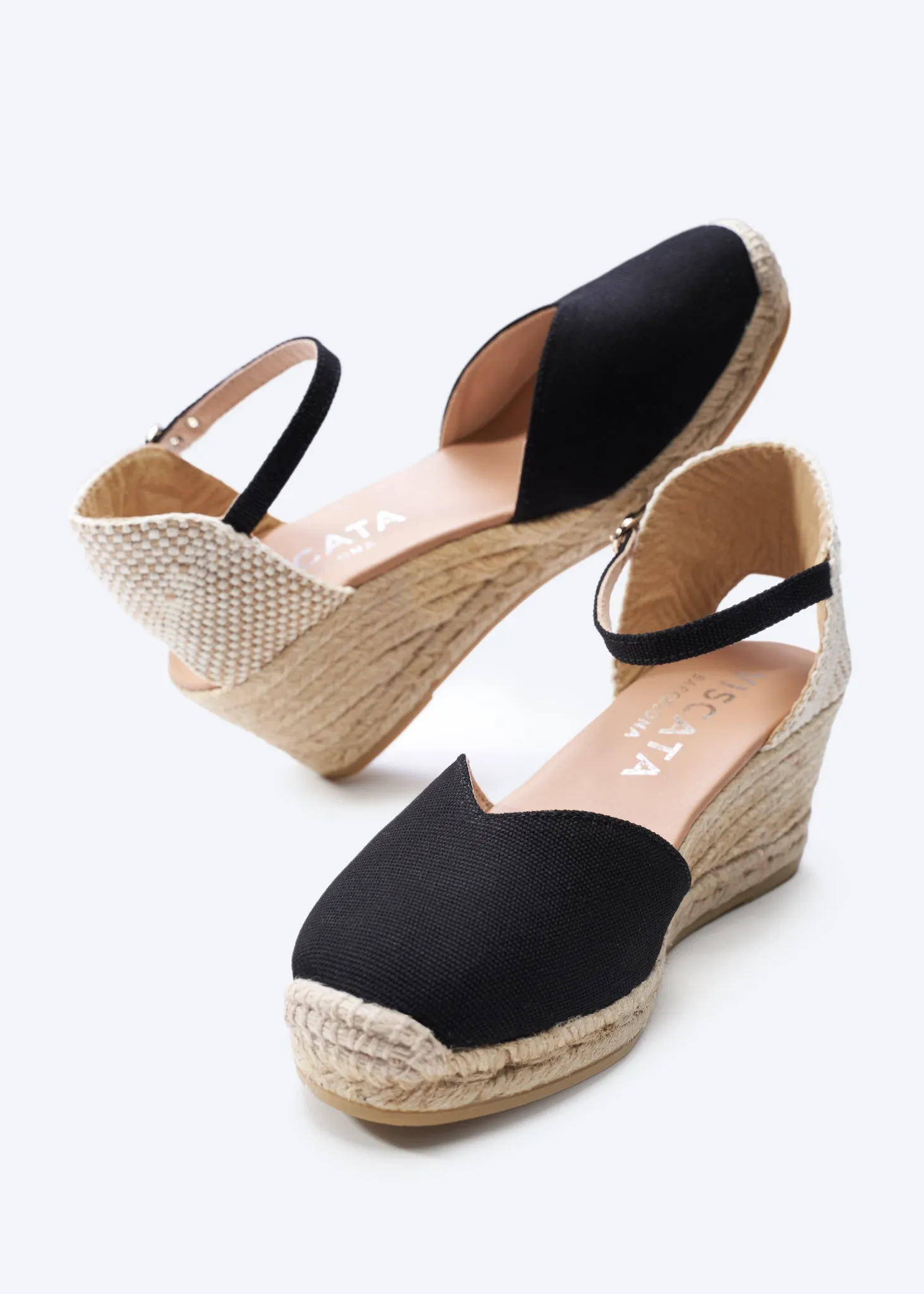 Reus Canvas Espadrille Wedges