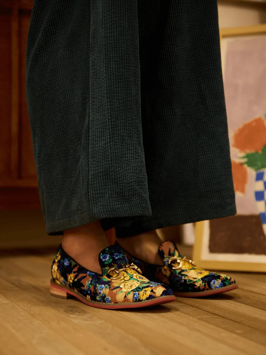 Soffia | Essie Floral Printed Suede Loafer