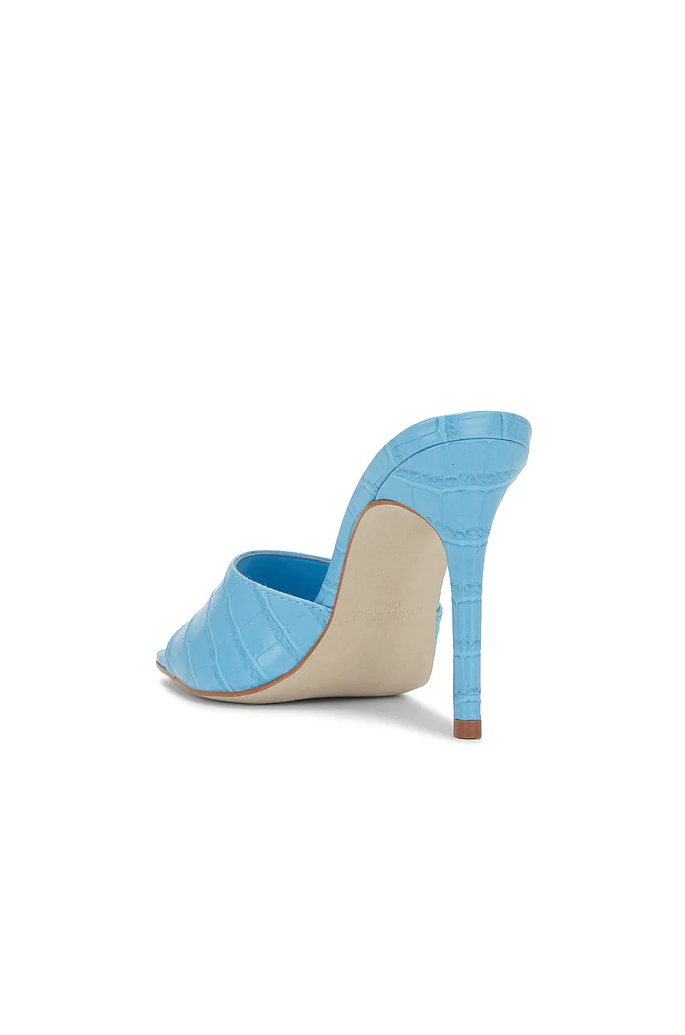 Steve Madden Signal Mules Heels - Blue Croco